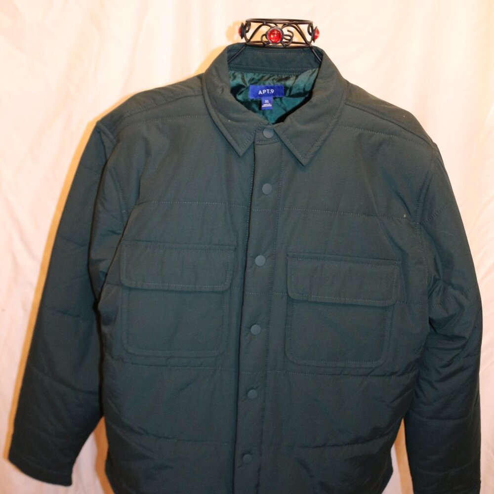 Men's Apt. 9® Quilted Puffer Shirt Jacket.